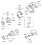 Diagram for 2005 Hyundai Tucson Differential - 43322-39600
