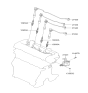 Diagram for 2005 Hyundai Tucson Ignition Coil - 27301-37150