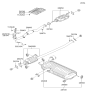 Diagram for 2008 Hyundai Tucson Catalytic Converter - 28950-23660