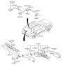 Diagram for 2004 Hyundai Tucson Wiper Blade - 98820-2E000