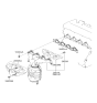 Diagram for Hyundai Exhaust Heat Shield - 28526-23960