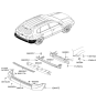Diagram for 2006 Hyundai Tucson Bumper - 86610-2E010