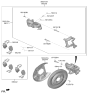 Diagram for Hyundai Genesis G90 Brake Caliper - 58310-D2A71
