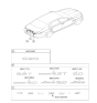 Diagram for Hyundai Genesis G90 Emblem - 86312-D2700
