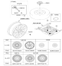 Diagram for Hyundai Genesis G90 Wheel Cover - 52960-D2600