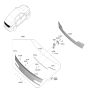 Diagram for 2020 Hyundai Genesis G90 Parking Assist Distance Sensor - 99240-D2000