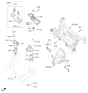 Diagram for 2020 Hyundai Genesis G90 Engine Mount Bracket - 21850-D2510