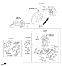Diagram for Hyundai Genesis G90 Brake Caliper - 58180-D2A80