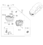 Diagram for 2021 Hyundai Genesis G90 Headlight - 92101-D2510