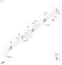 Diagram for 2018 Hyundai Genesis G90 Drive Shaft - 49100-B1500