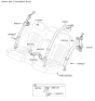 Diagram for 2019 Hyundai Genesis G90 Seat Belt - 89850-D2600-UUB