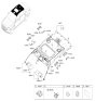 Diagram for Hyundai Genesis G90 Sun Visor - 85201-D2620-NBD
