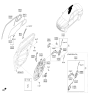 Diagram for Hyundai Genesis G90 Window Regulator - 83471-D2000