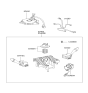 Diagram for 2005 Hyundai Tiburon Steering Angle Sensor - 93480-2C000