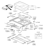 Diagram for 2004 Hyundai Tiburon Sunroof - 81610-2C000