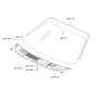 Diagram for 2003 Hyundai Tiburon Windshield - 86110-2C010