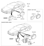 Diagram for 2007 Hyundai Tiburon Car Speakers - 96361-2C001