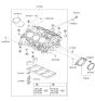 Diagram for 2006 Hyundai Tucson Crankshaft Seal - 21440-37000