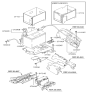 Diagram for Hyundai Tiburon Battery Tray - 37150-2C102