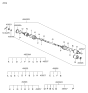 Diagram for 2008 Hyundai Tiburon Axle Shaft - 49500-2C113