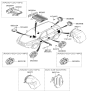 Diagram for 2007 Hyundai Santa Fe Car Speakers - 96350-0W600