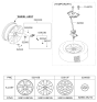 Diagram for Hyundai Santa Fe Lug Nuts - 52950-1G000