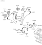Diagram for 2006 Hyundai Santa Fe Timing Chain - 24321-3E000