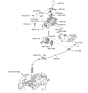 Diagram for Hyundai Santa Fe Shift Cable - 46790-2B000