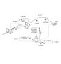 Diagram for Hyundai Santa Fe Hydraulic Hose - 41631-2B100