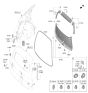 Diagram for 2025 Hyundai Santa Fe Hybrid Tailgate Lock - 818L0-R6100