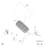 Diagram for 2024 Hyundai Santa Fe Hybrid Lift Support - 81161-R6000