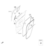 Diagram for 2025 Hyundai Santa Fe Hybrid Door Seal - 83220-R6010