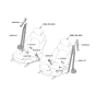 Diagram for 2024 Hyundai Santa Fe Hybrid Seat Belt - 88810-R6000-NNB