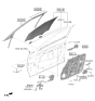 Diagram for 2024 Hyundai Santa Fe Hybrid Window Regulator - 82481-R6010