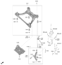 Diagram for 2024 Hyundai Sonata Control Arm Bolt - 54561-L2000