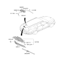 Diagram for 2024 Hyundai Santa Fe Hybrid Wiper Blade - 98850-R6000