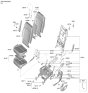 Diagram for 2024 Hyundai Santa Fe Hybrid Armrest - 89908-R6410-YZM