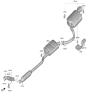 Diagram for 2024 Hyundai Santa Fe Exhaust Pipe - 28710-P6100
