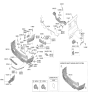 Diagram for 2024 Hyundai Santa Fe Hybrid Parking Assist Distance Sensor - 99310-BE500-EBR