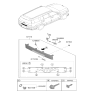 Diagram for 2024 Hyundai Santa Fe Hybrid Parking Assist Distance Sensor - 99240-P6000
