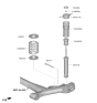 Diagram for 2021 Hyundai Elantra Shock Absorber - 55307-AA710