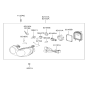 Diagram for Hyundai Sonata Light Socket - 92160-3C000