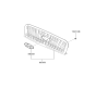 Diagram for 2002 Hyundai Sonata Grille - 86350-3D010