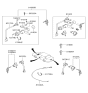 Diagram for Hyundai Sonata Door Lock Cylinder - 81905-3D211