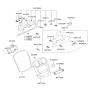Diagram for 2002 Hyundai Sonata Glove Box - 84510-38552-LK