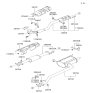 Diagram for 2005 Hyundai XG350 Exhaust Pipe - 28650-38305