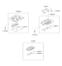 Diagram for 2001 Hyundai Sonata Dome Light - 92800-3B300-OI
