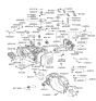 Diagram for 2000 Hyundai Sonata Engine Mount Torque Strut - 45220-39101