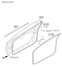 Diagram for 2015 Hyundai Elantra Door Seal - 82110-3X000