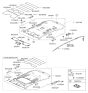 Diagram for Hyundai Santa Fe Sun Visor - 85210-0W620-J4